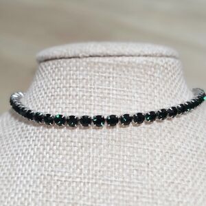 Elegant Green "Tennis" Style Bracelet